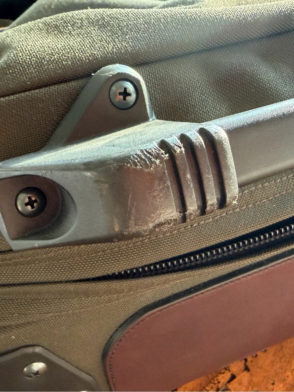 Filson Olive Green Ballistic Nylon Rolling Carry-On Bag